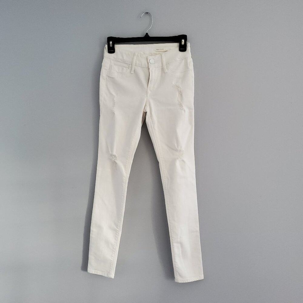 Black Orchid LA Distressed White Skinny Jeans 26